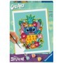CreArt pictura pe numere pentru adulti Disney Stitch floral